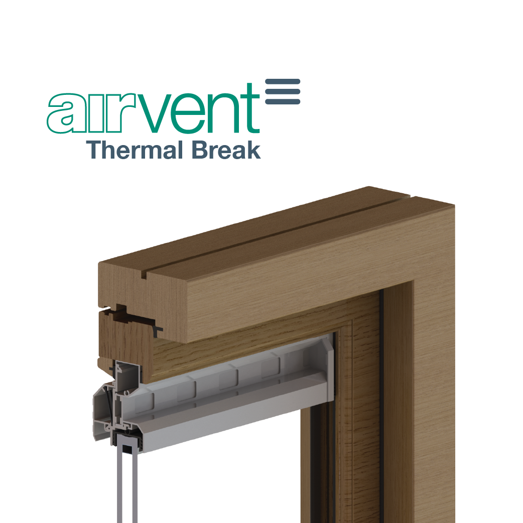 airvent Thermal break glazed in vent visual