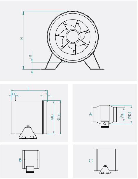 BTP EC Duct Fan - Image 2